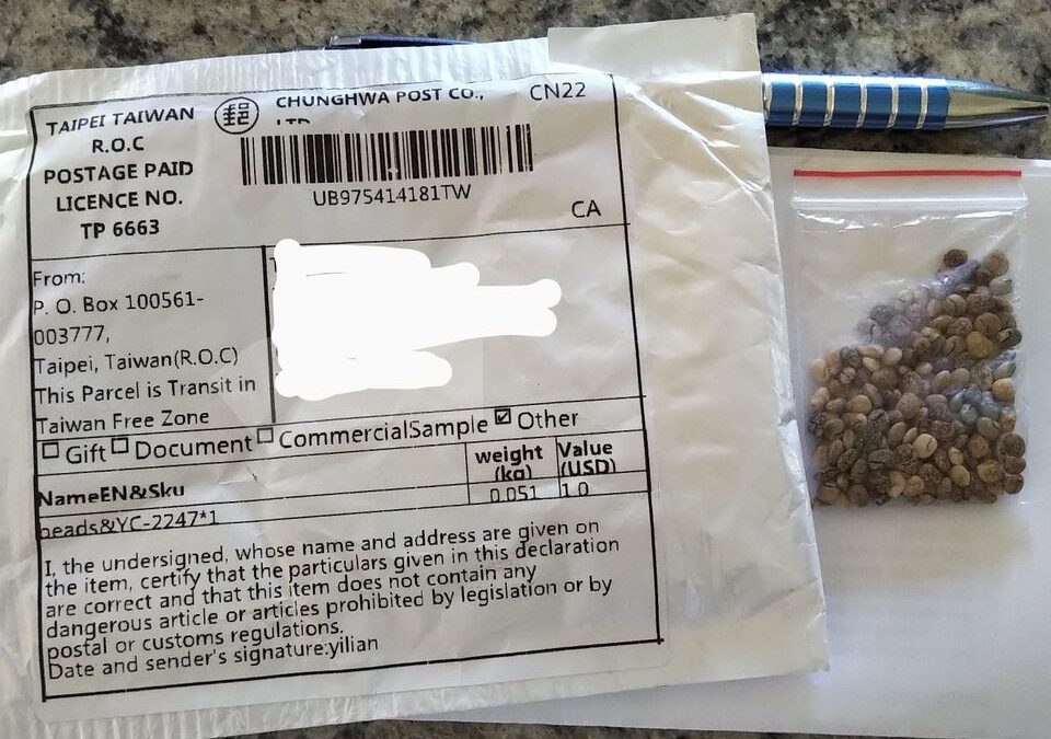 Warning: Unsolicited Shipment of Foreign Seeds