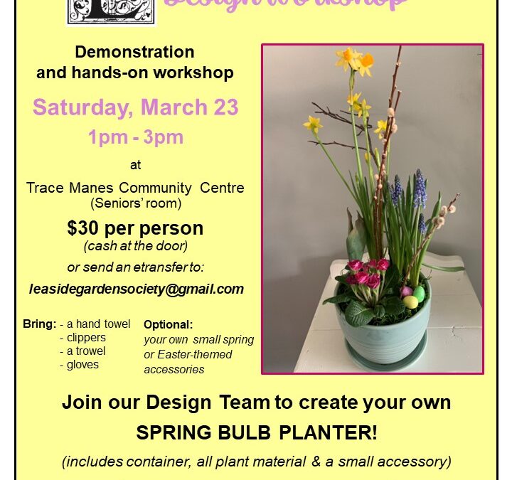 Spring Bulb Planter Workshop