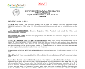 Thumbnail of 2025 AGM Draft Minutes